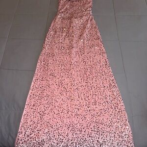 SHEIN Pink Backless Dress